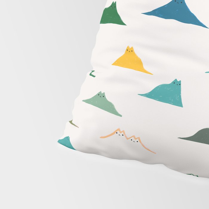 Cat Landscape 140: Meowtain range Pillow Sham Gallery Image 4
