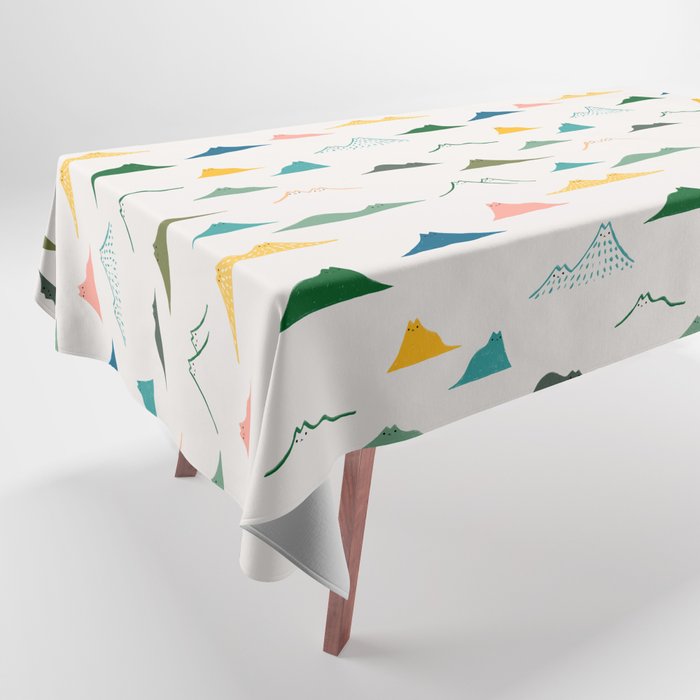Cat Landscape 140: Meowtain range Tablecloth Gallery Image 1
