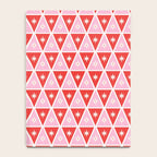 Retro Christmas Triangles | Red & Pink Notebook Gallery Image 4