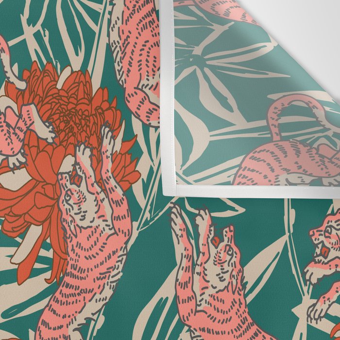 BENGAL KUMA TIGER Wall Tapestry Gallery Image 3