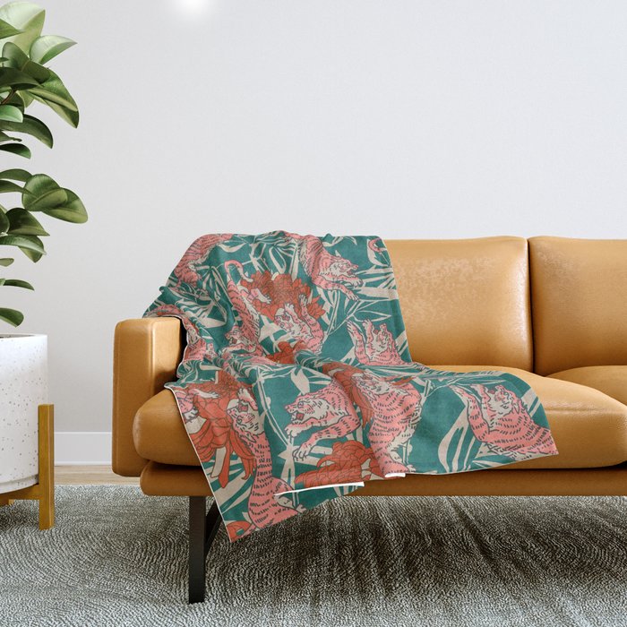 BENGAL KUMA TIGER Throw Blanket Gallery Image 1