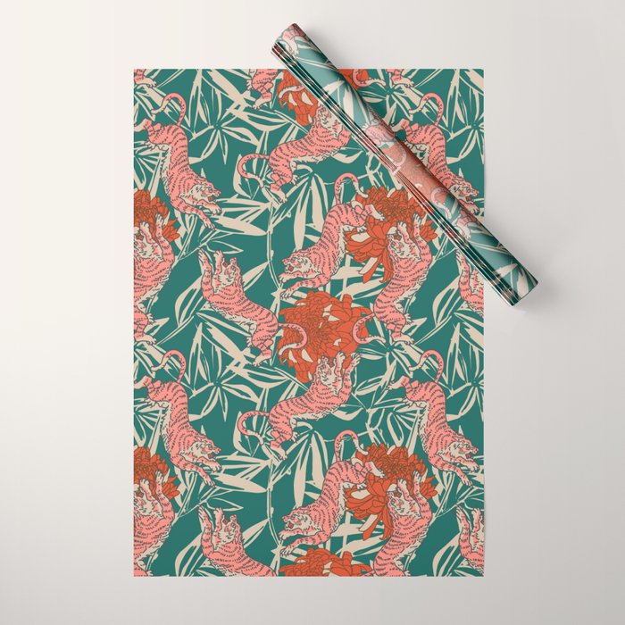 BENGAL KUMA TIGER Wrapping Paper Gallery Image 1