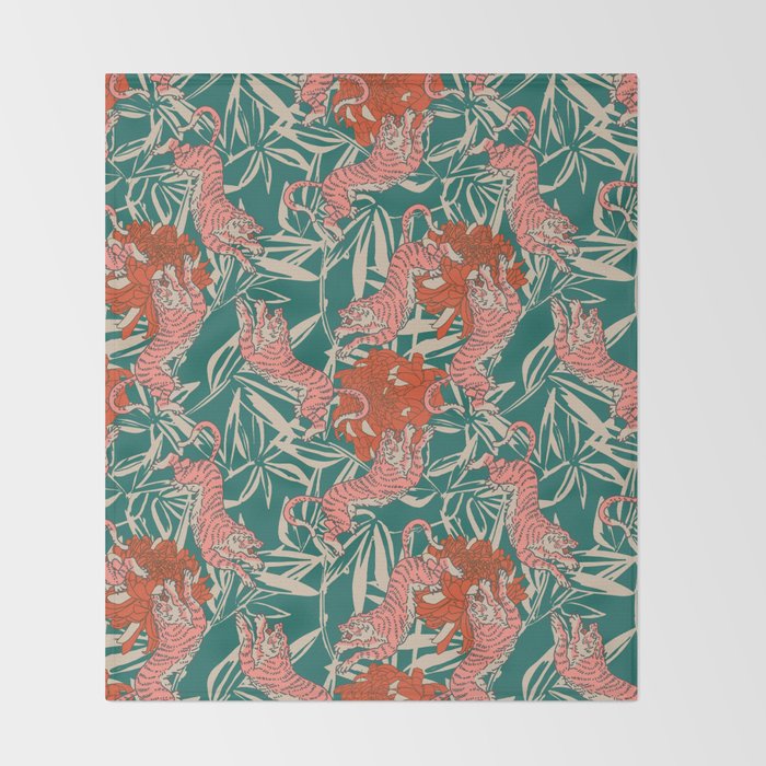 BENGAL KUMA TIGER Throw Blanket Gallery Image 2