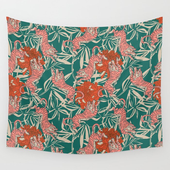 BENGAL KUMA TIGER Wall Tapestry Gallery Image 1