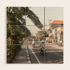 Tropical Road On Bali Island Art Print | Summer Holiday Photo | Digital Indonesia Travel Photography Wood Wall Art Gallery Image 1