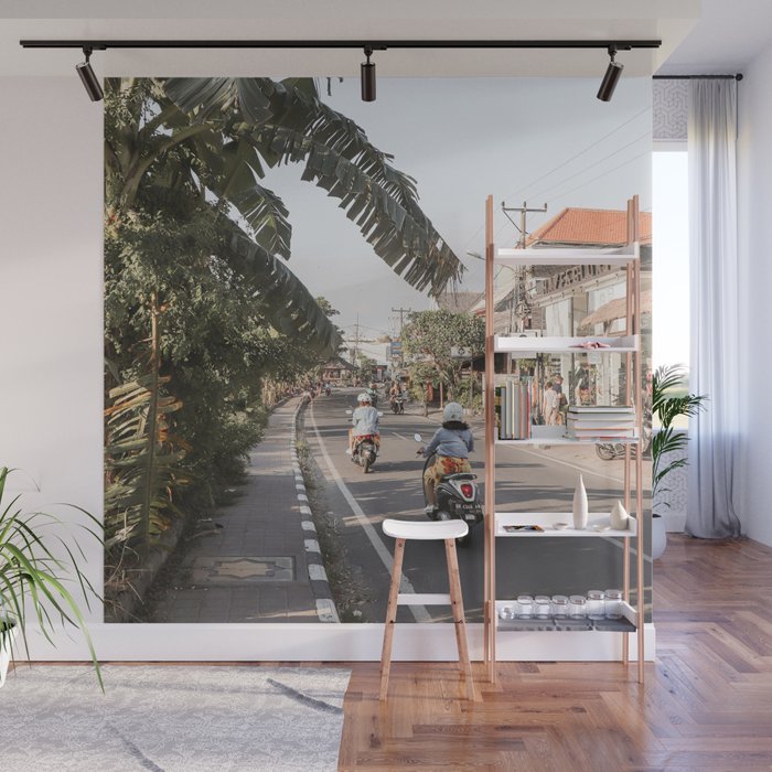 Tropical Road On Bali Island Art Print | Summer Holiday Photo | Digital Indonesia Travel Photography Wall Mural Gallery Image 1