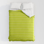 Minimal Arch XXIII Lime Green Modern Geometric Lines Duvet Cover Gallery Image 6