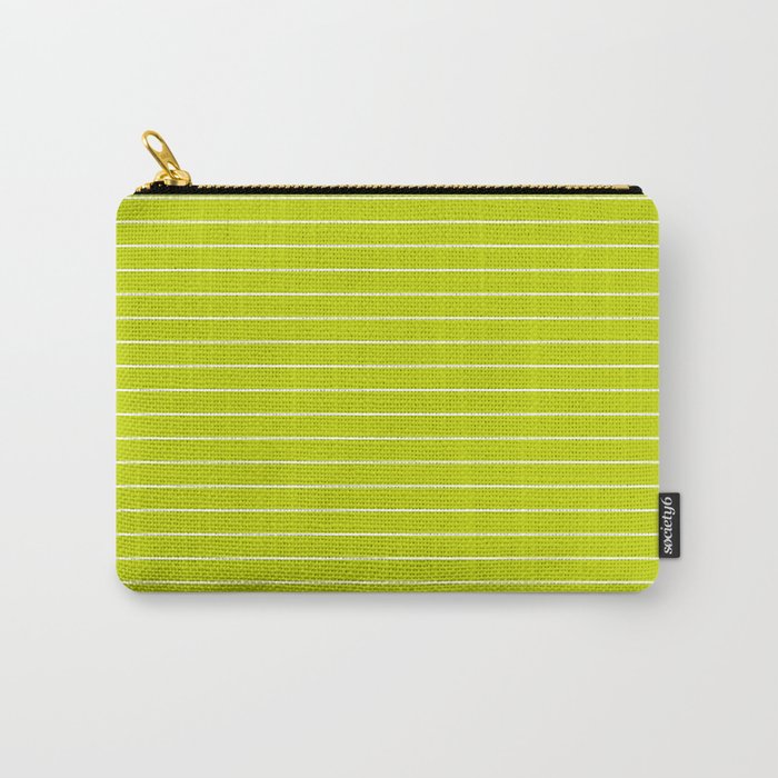 Minimal Arch XXIII Lime Green Modern Geometric Lines Carry All Pouch Gallery Image 1