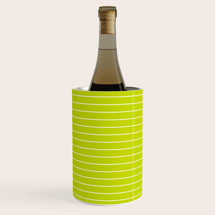 Minimal Arch XXIII Lime Green Modern Geometric Lines Wine Chiller Gallery Image 3
