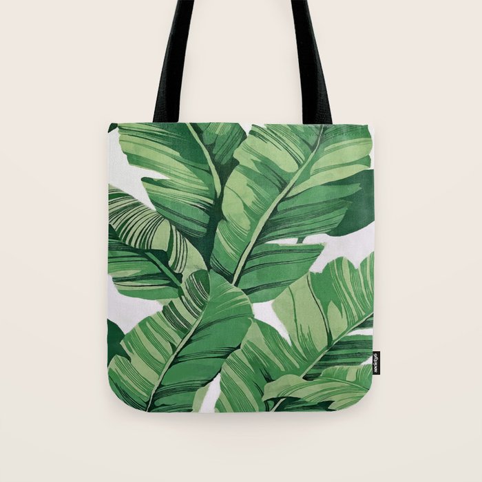 Tropical banana leaves VI Tote Bag Gallery Image 1