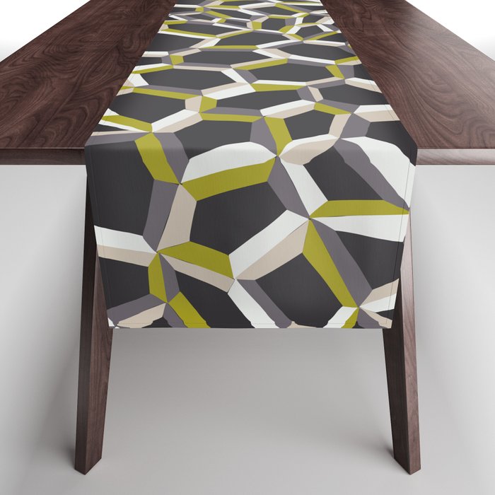 City life connections moonless night Table Runner Gallery Image 1
