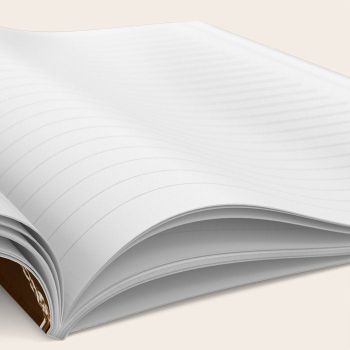 Brown Gold Agate Geode Abstract Art Marble Pattern Chocolate Coffee Notebook Gallery Image 2