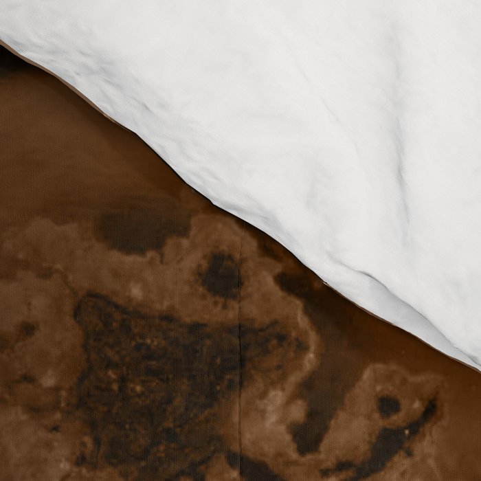 Brown Gold Agate Geode Abstract Art Marble Pattern Chocolate Coffee Comforter Gallery Image 4