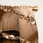Brown Gold Agate Geode Abstract Art Marble Pattern Chocolate Coffee Window Curtain Gallery Image 2
