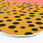 Cheetah & Peach | PATTERN 04: The Retro Edition Bath Mat Gallery Image 3