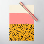 Cheetah & Peach | PATTERN 04: The Retro Edition Wrapping Paper Gallery Image 1