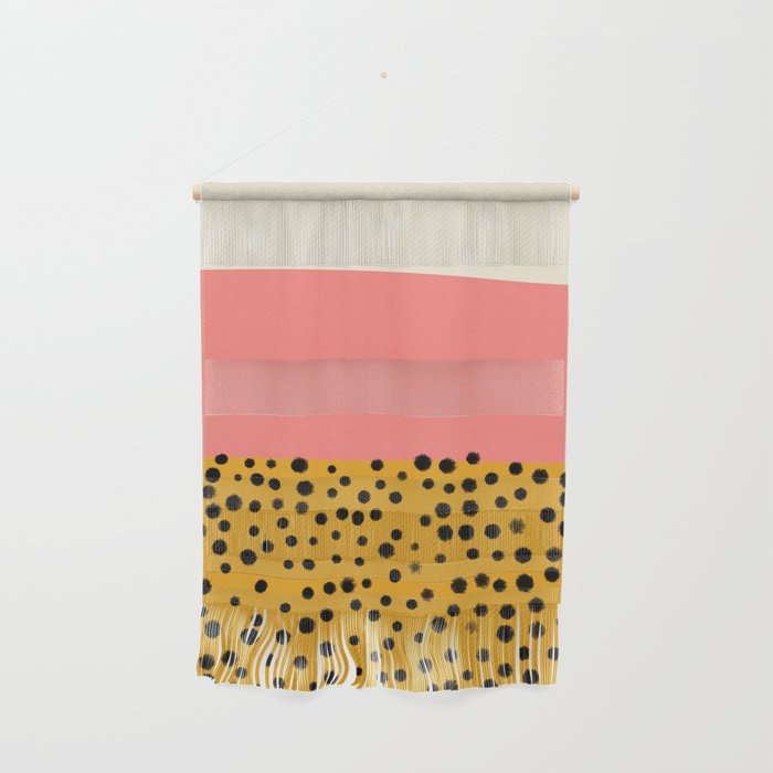 Cheetah & Peach | PATTERN 04: The Retro Edition Wall Hanging Gallery Image 1