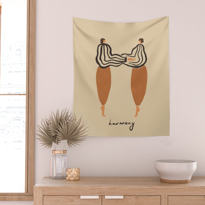 H for Harmony Wall Tapestry Gallery Image 2