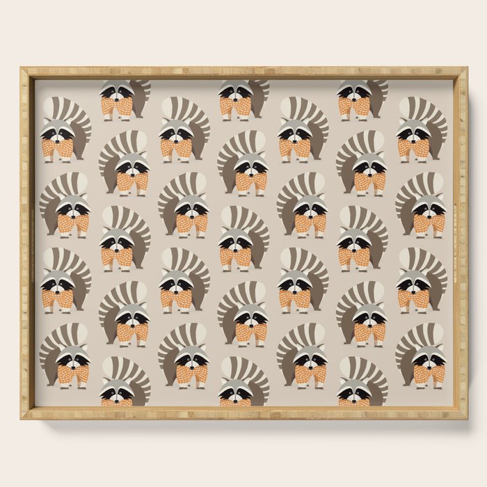 Whimsical Raccoon Serving Tray Gallery Image 1