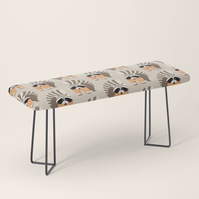 Whimsical Raccoon Bench Gallery Image 1
