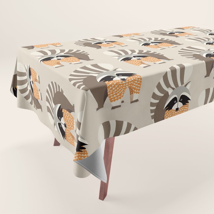 Whimsical Raccoon Tablecloth Gallery Image 1