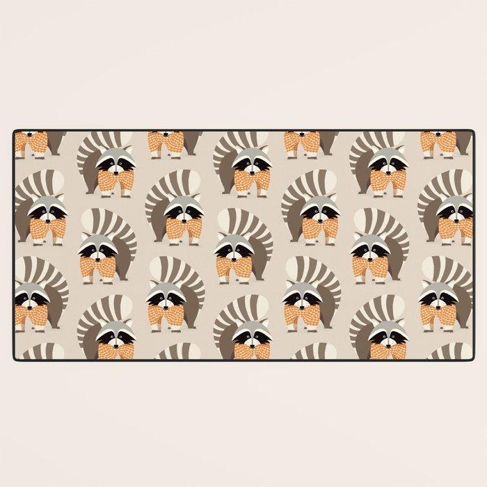 Whimsical Raccoon Desk Mat Gallery Image 3