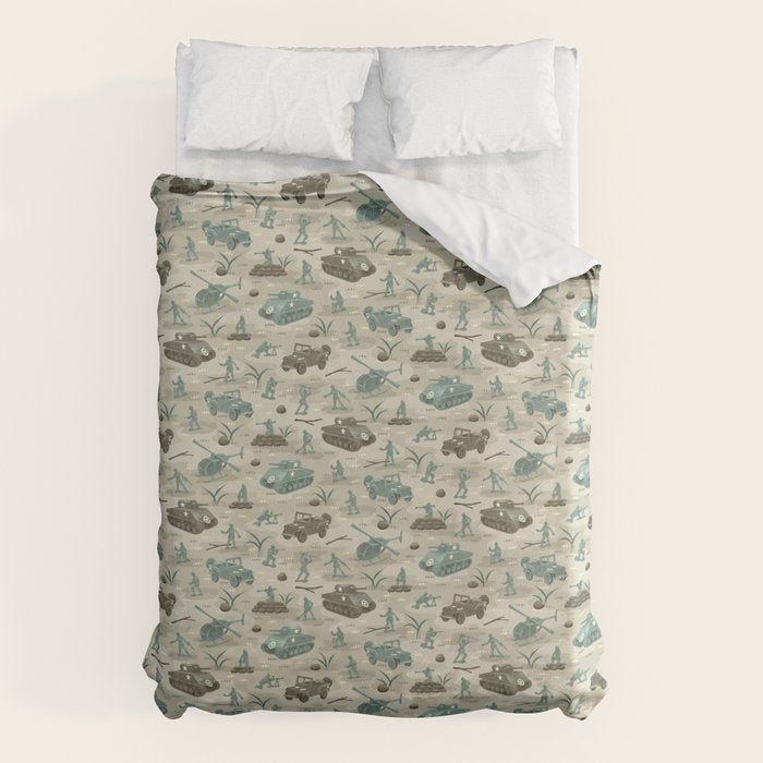 Little Green Toy Soldiers Duvet Cover Gallery Image 6