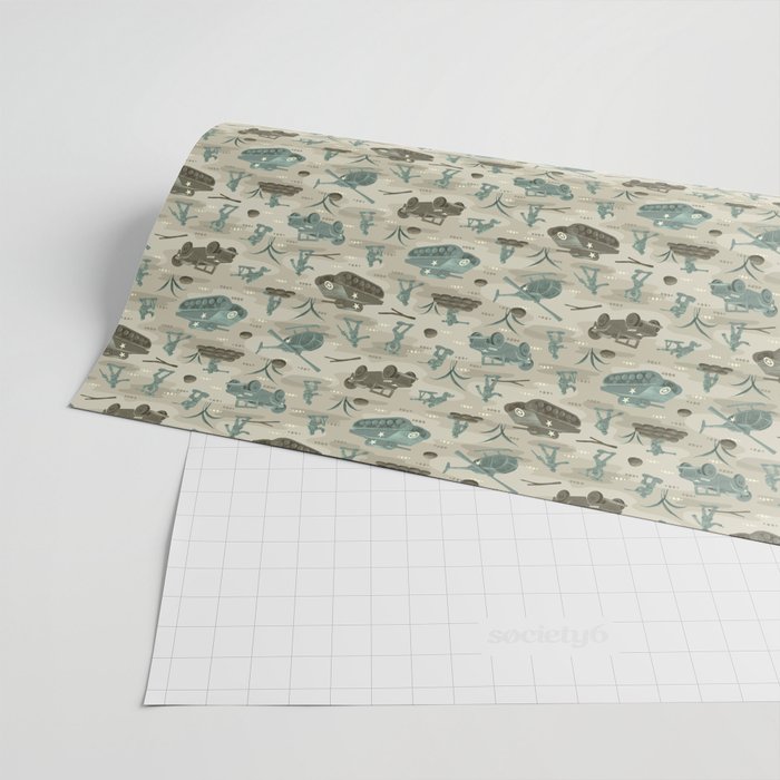 Little Green Toy Soldiers Wrapping Paper Gallery Image 2