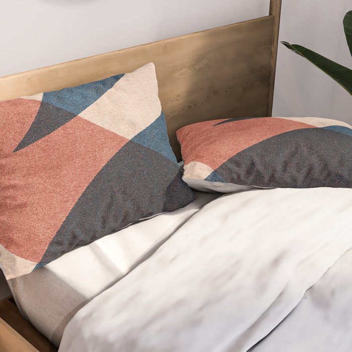 ABSTRACT ALPHABET / Gothic D Pillow Sham Gallery Image 2