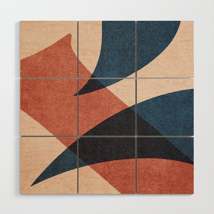 ABSTRACT ALPHABET / Gothic D Wood Wall Art Gallery Image 1