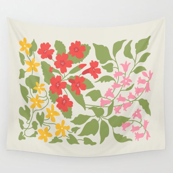 Flower Market 07: Barcelona Wall Tapestry Gallery Image 4