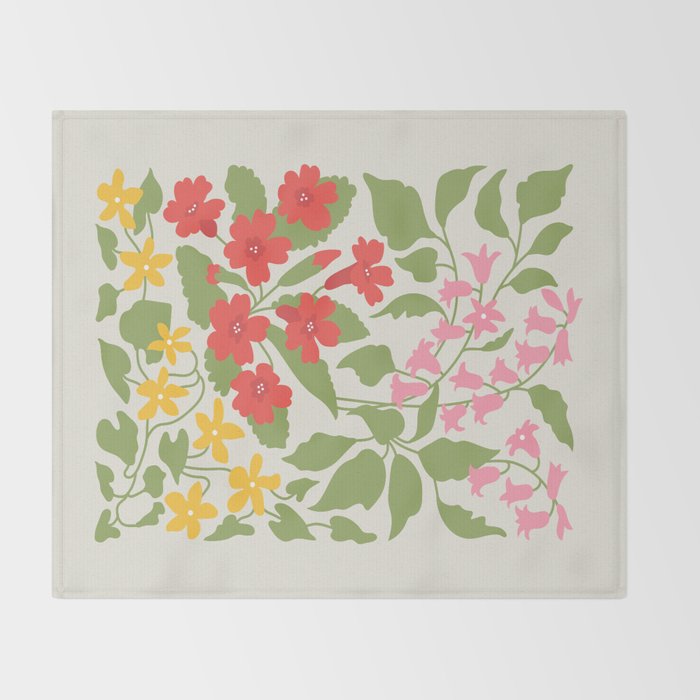 Flower Market 07: Barcelona Throw Blanket Gallery Image 2