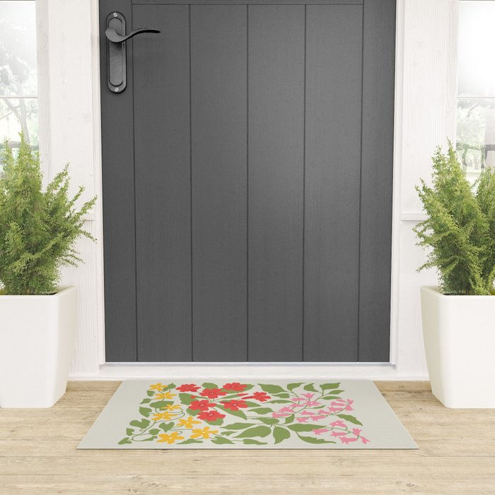 Flower Market 07: Barcelona Welcome Mat Gallery Image 3