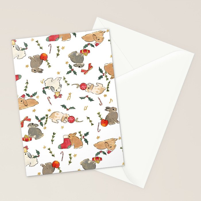 Bunnies and gifts Stationery Card Gallery Image 2