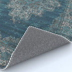 blue oriental vintage rug Rug Gallery Image 4