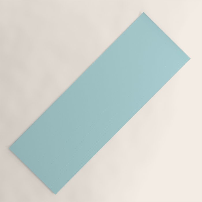 Robin's Egg Aqua Blue Yoga Mat Gallery Image 1