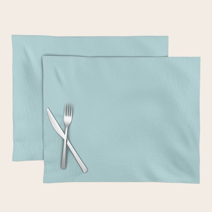 Robin's Egg Aqua Blue Placemat Gallery Image 1