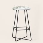 Gold And Green Eucalyptus Leaves Stool Gallery Image 1