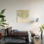 Gold And Green Eucalyptus Leaves Wood Wall Art Gallery Image 2