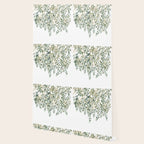 Gold And Green Eucalyptus Leaves Wallpaper Gallery Image 2