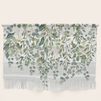 Gold And Green Eucalyptus Leaves Wall Hanging Gallery Image 1