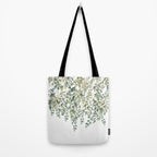 Gold And Green Eucalyptus Leaves Tote Bag Gallery Image 2