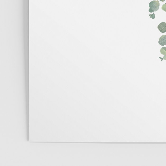 Gold And Green Eucalyptus Leaves Poster Gallery Image 3