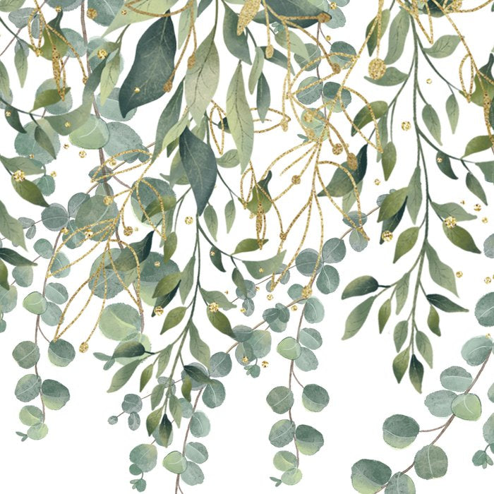 Gold And Green Eucalyptus Leaves Coffee Mug Gallery Image 2