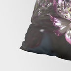 Full moon forest - still life dark astrantia major flowers - deep purple fall nature photography. Pillow Sham Gallery Image 4