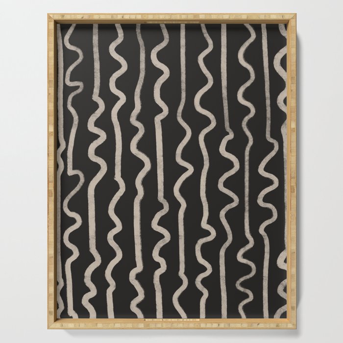 Noir: Mid Century Pattern Serving Tray Gallery Image 1