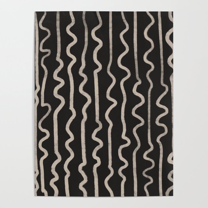 Noir: Mid Century Pattern Poster Gallery Image 4