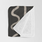 Noir: Mid Century Pattern Throw Blanket Gallery Image 3