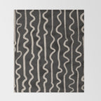 Noir: Mid Century Pattern Throw Blanket Gallery Image 2