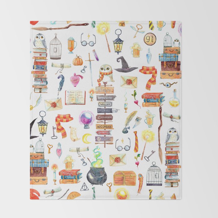 Wizard School Throw Blanket Gallery Image 2